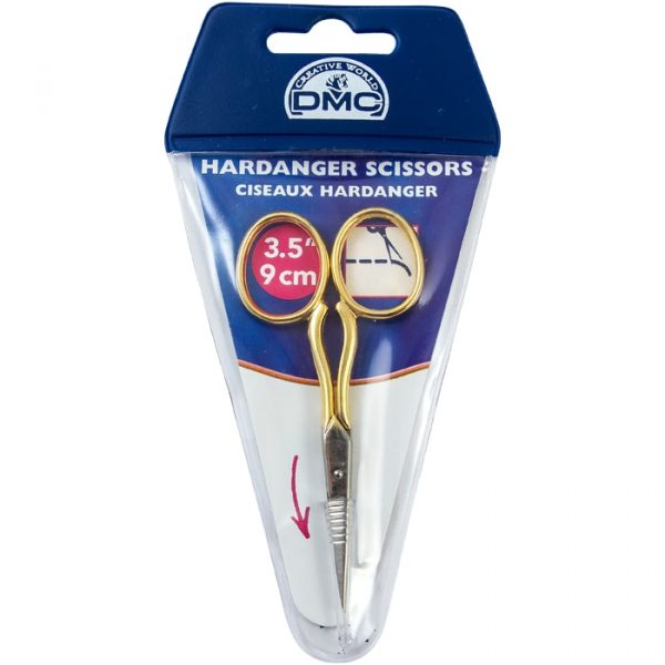 Tijeras De Bordado DMC Hardanger - Tamaño 9 Cm, Ideales Para Punto De Cruz, Tapiz Y Costura, Incluye Funda